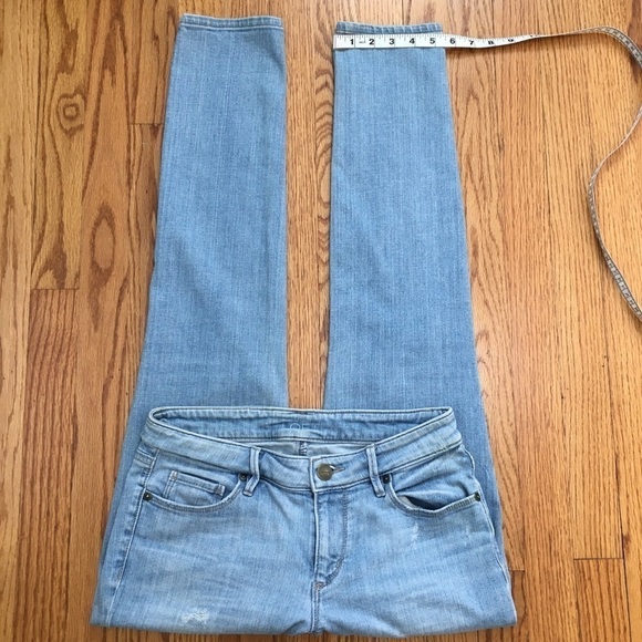 Loft Ann Taylor Low Rise Light Wash Denim Blue Skinny Jeans - Picture 12 of 16